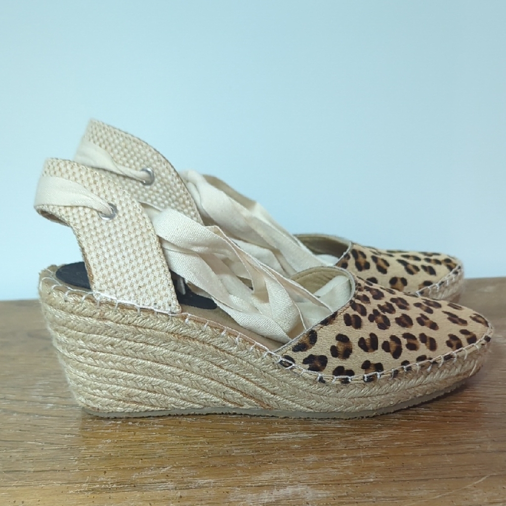 Coconuts by Matisse Animal Print Espadrille Wedges
